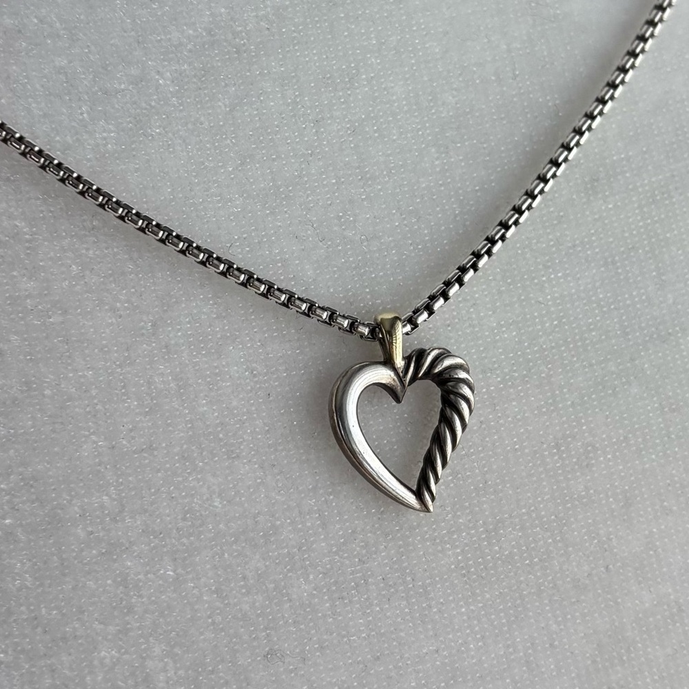 DAVID YURMAN 🩶 AUTHENTIC Heart Pendant Necklace